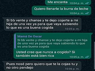 whatsapp chat with my buddy's boss oscar turns into wild creampie fuck again