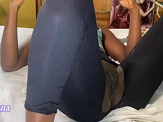 whoa skinny ebony slut in lingerie takes first big black cock deep in the bedroom allure