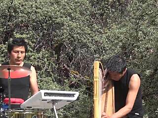 Peruvian Dancers Perform Traditional Dance