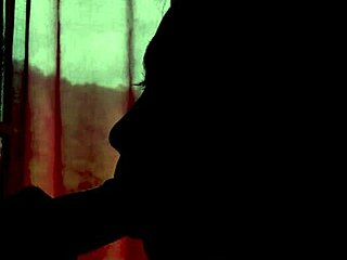 couple enjoys blowjob in shadows with amateurs