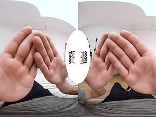 Virtual taboo blonde with big ass blowjob