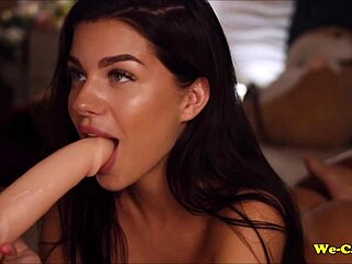 Girl bends over for intense anal toy fuck on webcam!