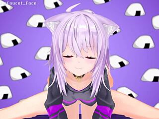 nekomata okayu rewards fans with steamy hentai action