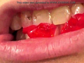 Mouth Vore Close Up with Fifi Foxx Eating Gummy Bears