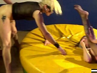 When a milf squirts on another woman's face