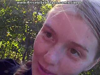 i tear my girlfriends pantyhose and drill her beaver outdoors