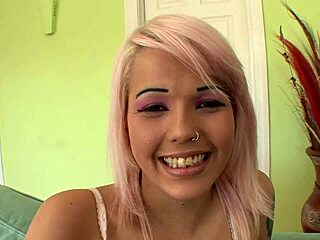 Guy cums on Christina's tits