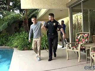 Gay Officer Bruce Fucks The Offender