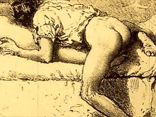 Vintage Erotic Illustration From Antique Comic Collection