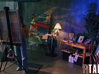 Intimate POV with Seth Gamble and Anna Claire Clouds.