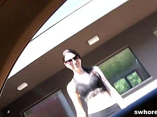 cheap street slut gets nasty for cash