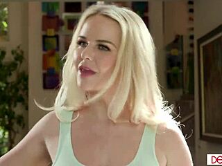 Guy Fucking Wife And Big Tits Blonde Neighbor In Muff Diving Threesome 😏