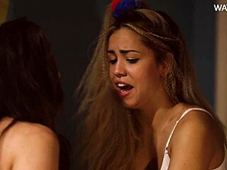 two scared chicks decide to fuck instead of watching horror