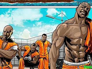 Hardcore Gay Action on First Prison Day Surprise