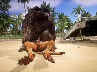 Ever seen a Minotaur pound a lion's mouth?