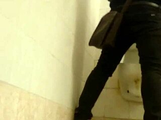 Feeling so connected during gay sex in tight toilet space