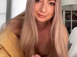 why is this pretty woman giving a handjob to her friend amelie dubon?