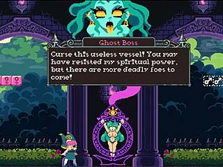 Flip Witch Pixel Hentai Game Ep 13 Monster Cock Titjob and Facial Cumshot