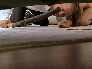 yo, check this lucky cuckold break as husband watches her get drilled... 😏