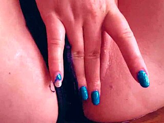 Close-Up Teen Lesbian Fingers Juicy Pussy Until Dirty Squirt in Panties