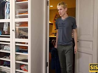 wow, this lucky guy drills his blindfolded stepsisters in a taboo fantasy.