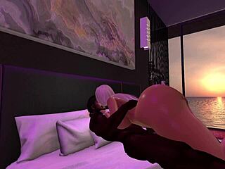 second life black man fucks latina woman in her bedroom with monster cock and creampie