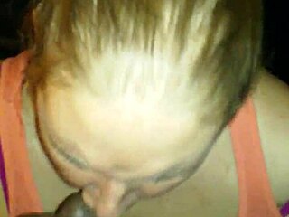 Black husband enjoys interracial chocolate swallow