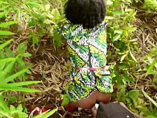 damn, banging hard in the bush with a wet blonde milf doggystyle