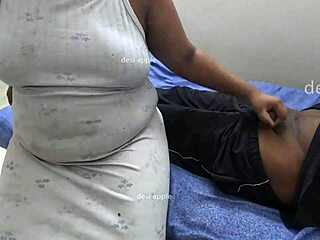 Indian bhabhi massages stranger cock in centre