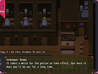 Cute petite Ceres cries on massage chair in hentai game, cock and cum everywhere 😩💦