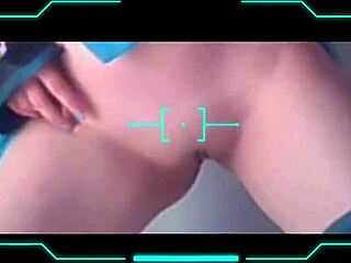 cosplay chica miku in steamy anime action