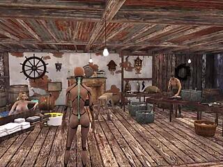 chyler leigh as top model in fallout 4 fashion.