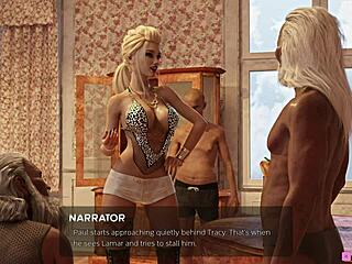 Horney chick feels wild in 3D game gangbang with hobos HD