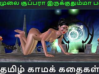 Indian Girl's Solo Fun in 3D Cartoon Porn with Tamil Audio