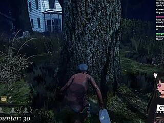 Lewdneko, a Vtuber, plays Dead by Daylight and gets spanked in a livestream