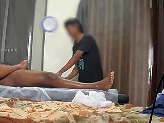 A detailed happy ending massage turns into gay action