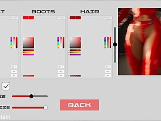 explore the 3d metal bondage fetish game with femdom outfits and big tits