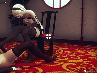 Hey, check out anime 2B from Nier Automata