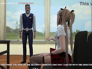 Animated porn with a hot wife who cannot resist the director’s charm