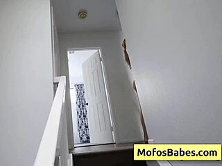 Blonde sexy slut SAHARA SKYE CHARLES DERA with amazing natural big round tits RUBS her pussy in the car