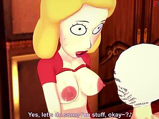 Beth Smith enjoys hard sex in Rick and Morty fantasy