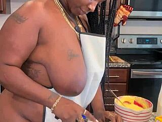 Making banana pudding with fresh ingredients