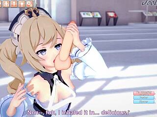 Barbara from Genshin Impact Bangs Hard in Shopping Center Scene!