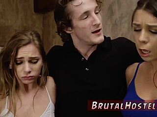 Teen Slut Sydney Bound In Leggings Gets Dominated And Fucked