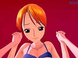 nami gets wild in intense one piece pov hentai