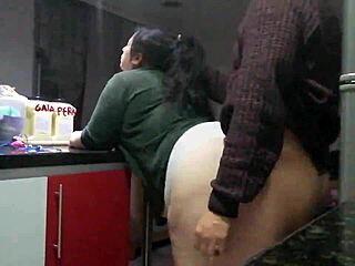 Chubby neighbor calls me over for a quick ride when husband's out