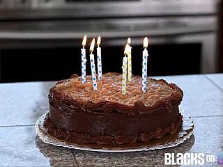 downlowboys features a bottom birthday boy getting his ass barebacked hard