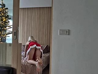 Caught Step Sister Masturbating, Joined for Double Girl Orgasm Session