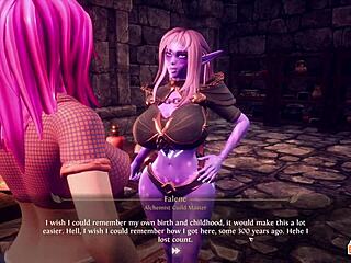 milking amber-mae and pounding cassie in wild 3d futanari threesome