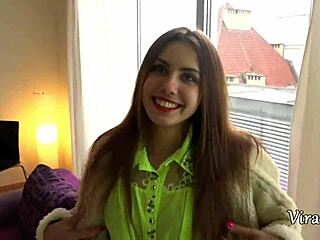 Pickup of Young Ukrainian Girl Elle Rose for Quality Blowjob with Vira Gold. Old and Young Clash in Petite Cock Action!